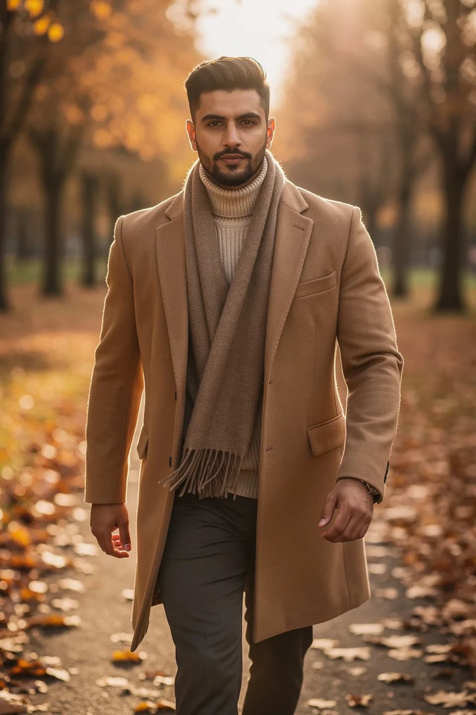 پرتره در سبک پارک پاییزی