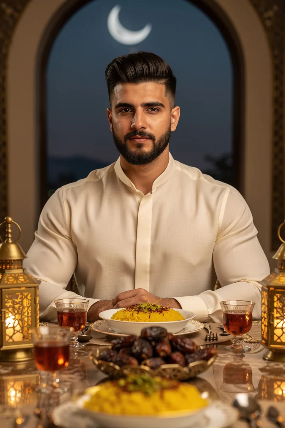 پرتره در سبک سفره افطار