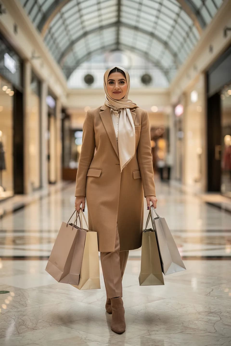 پرتره در سبک مرکز خرید لوکس