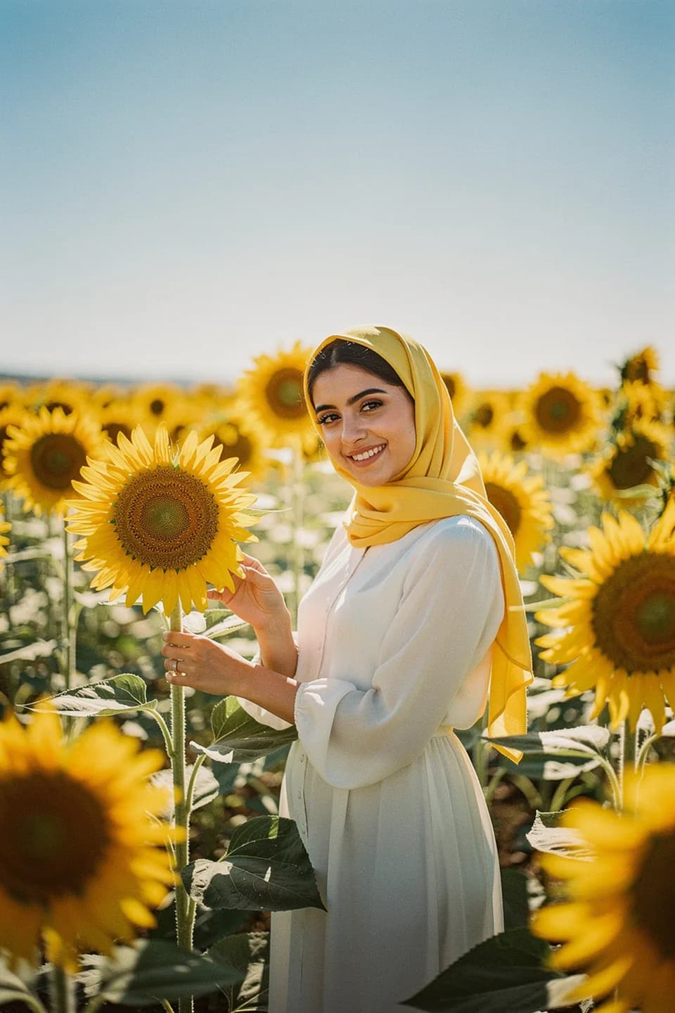 پرتره در سبک مزرعه آفتابگردان